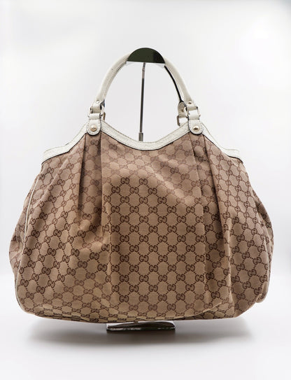 GUCCI Sukey Tote Large GG Canvas(Vintage)