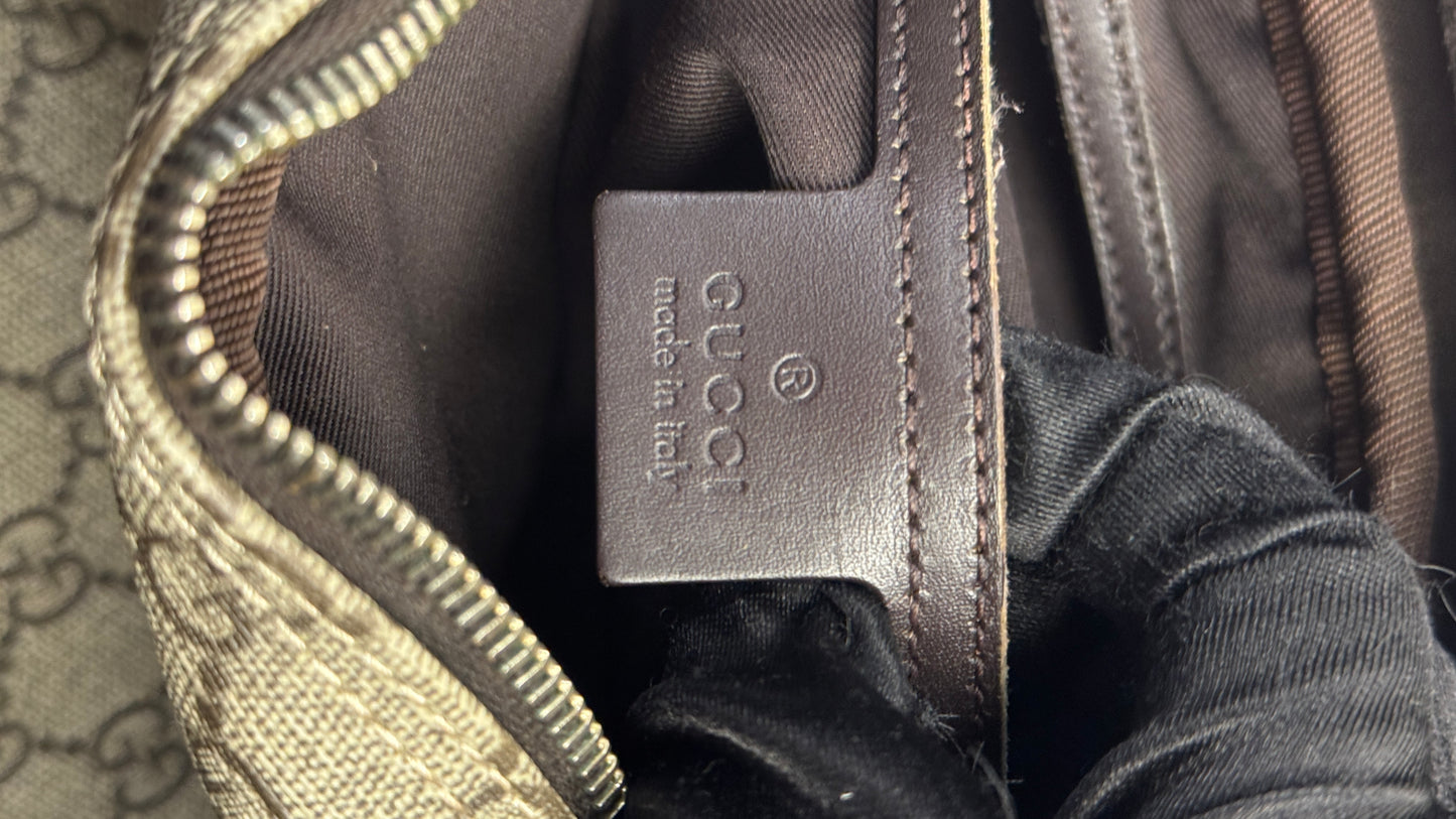 Gucci GG Supreme Canvas Crossbody Brown