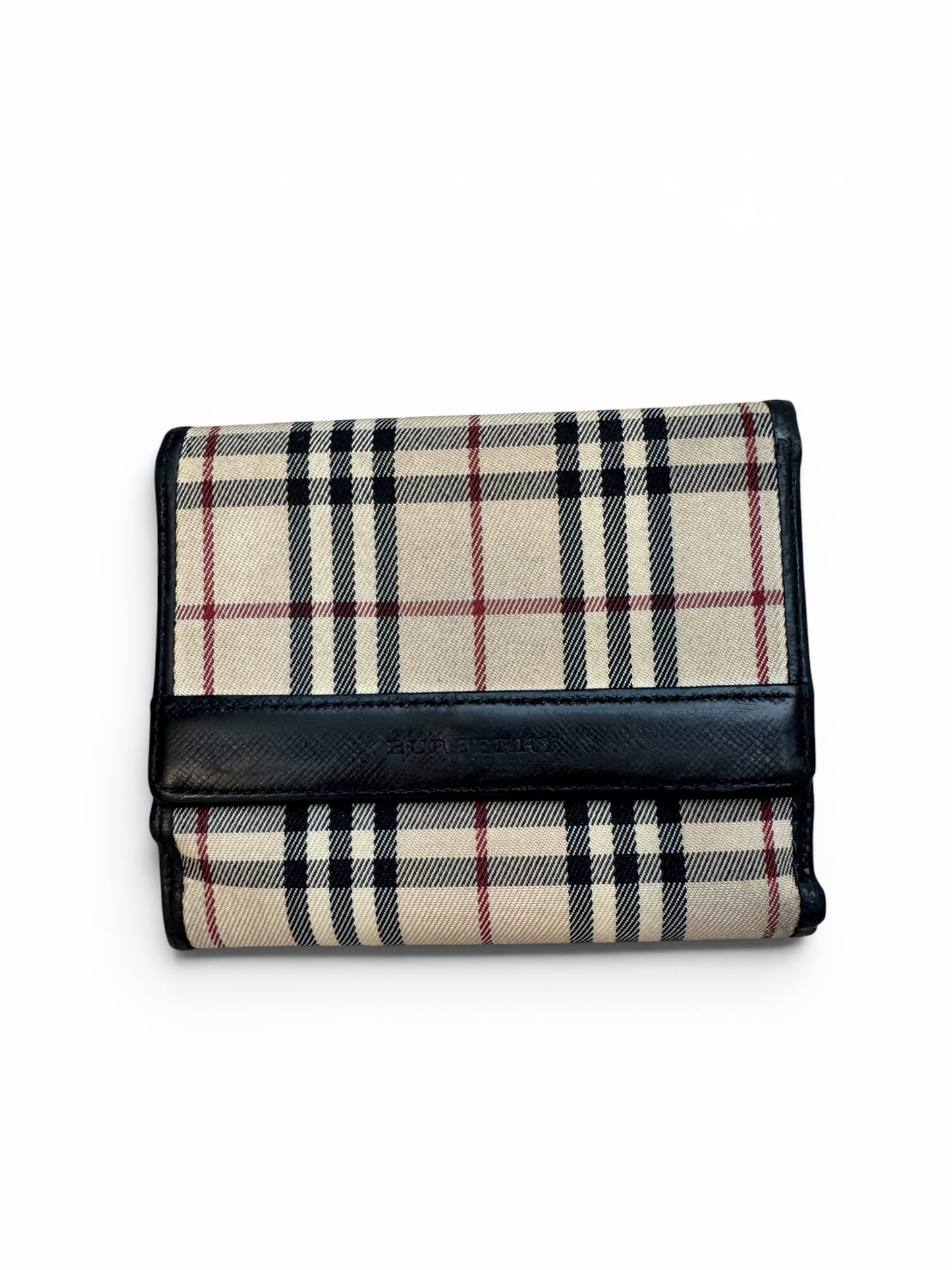 WA15👛 Burberry vintage compact wallet