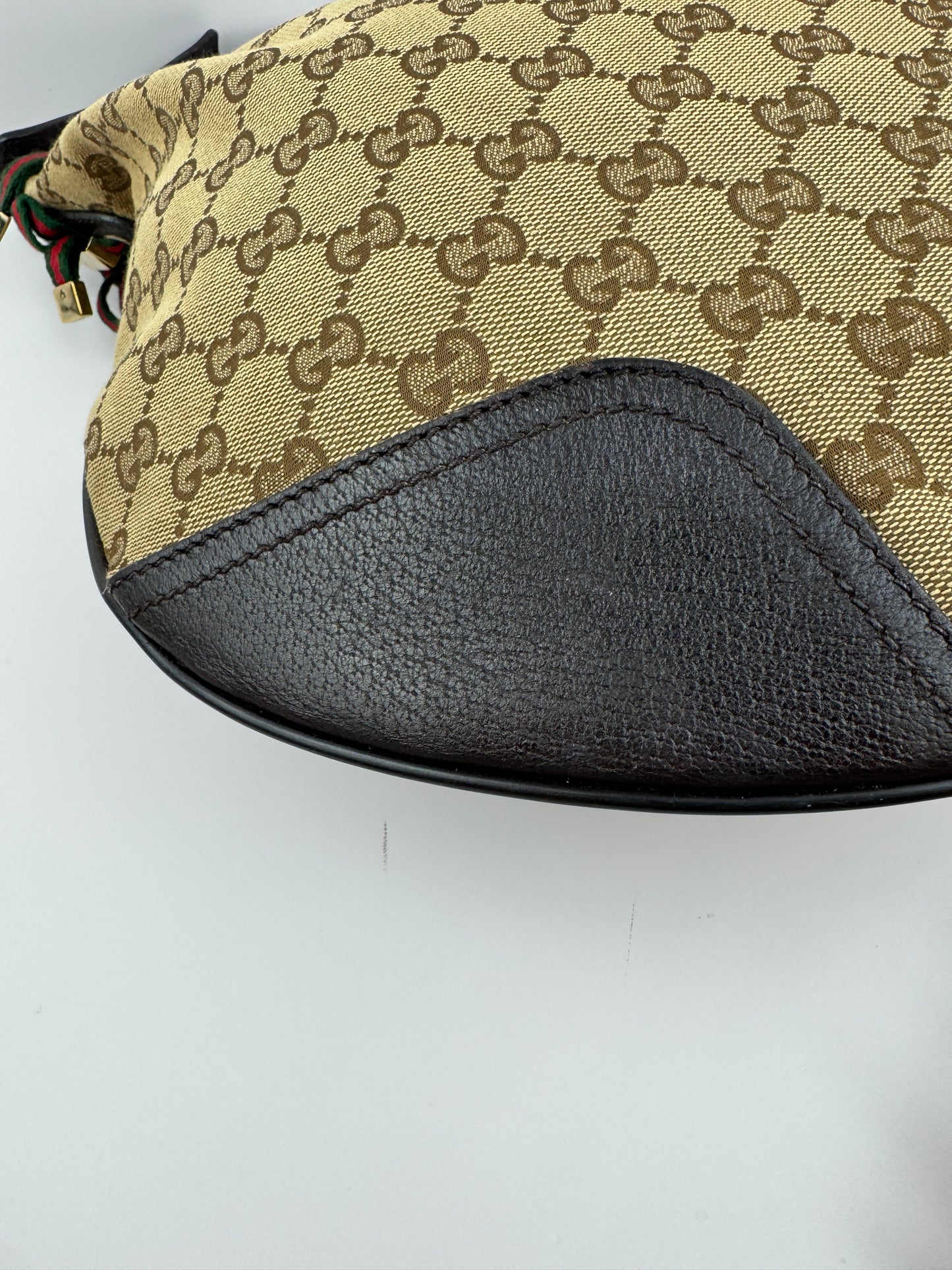 Gucci Web Bow Hobo GG Canvas