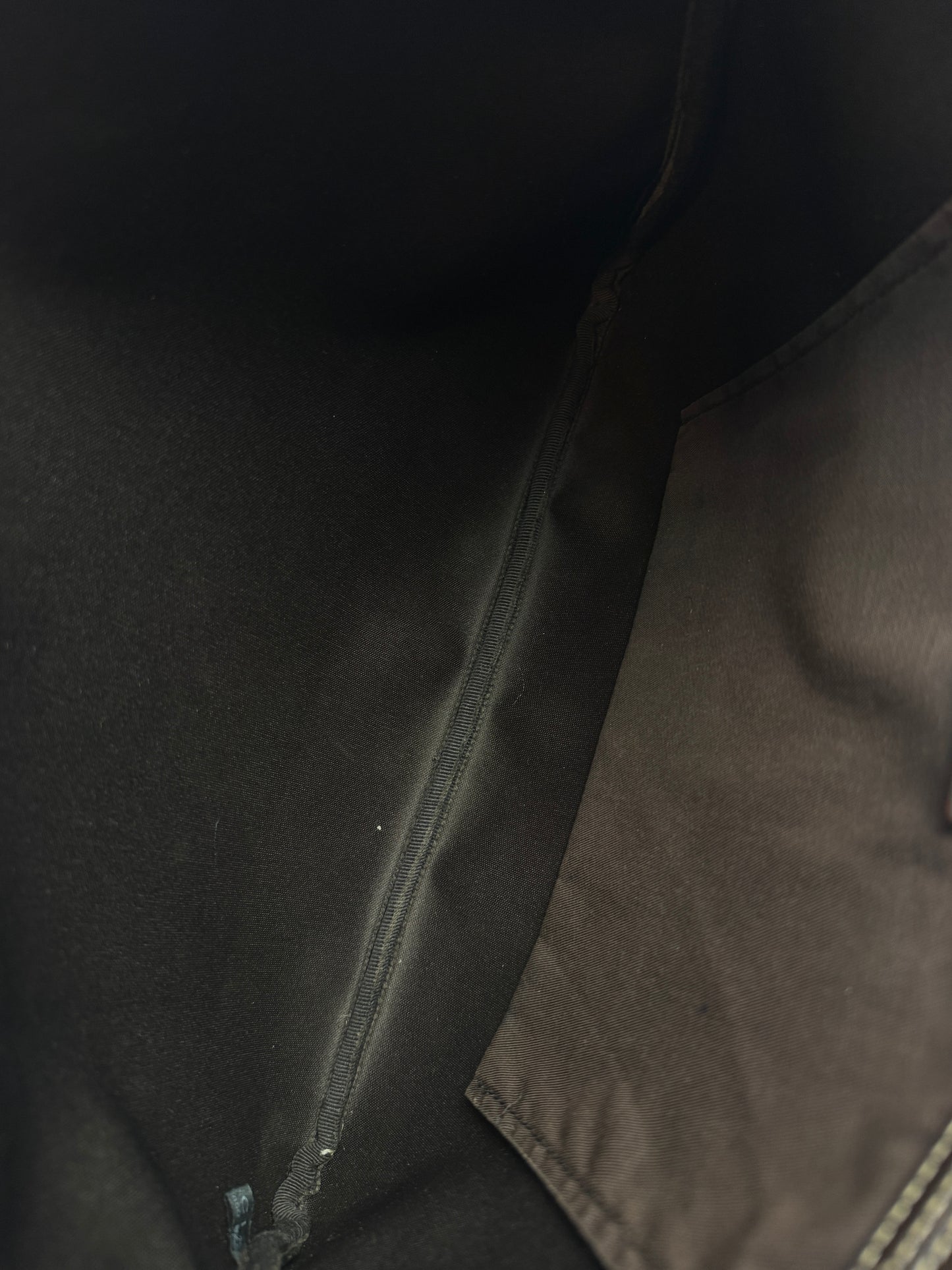 Gucci Flat Zip Top Messenger Coated Canvas Brown