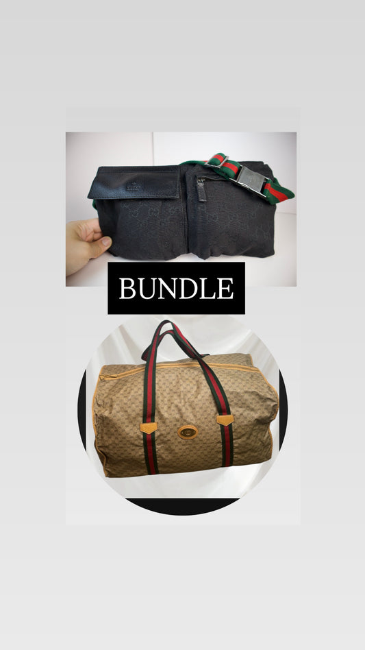 Gucci bundle Gucci Belt bag & Gucci Duffle