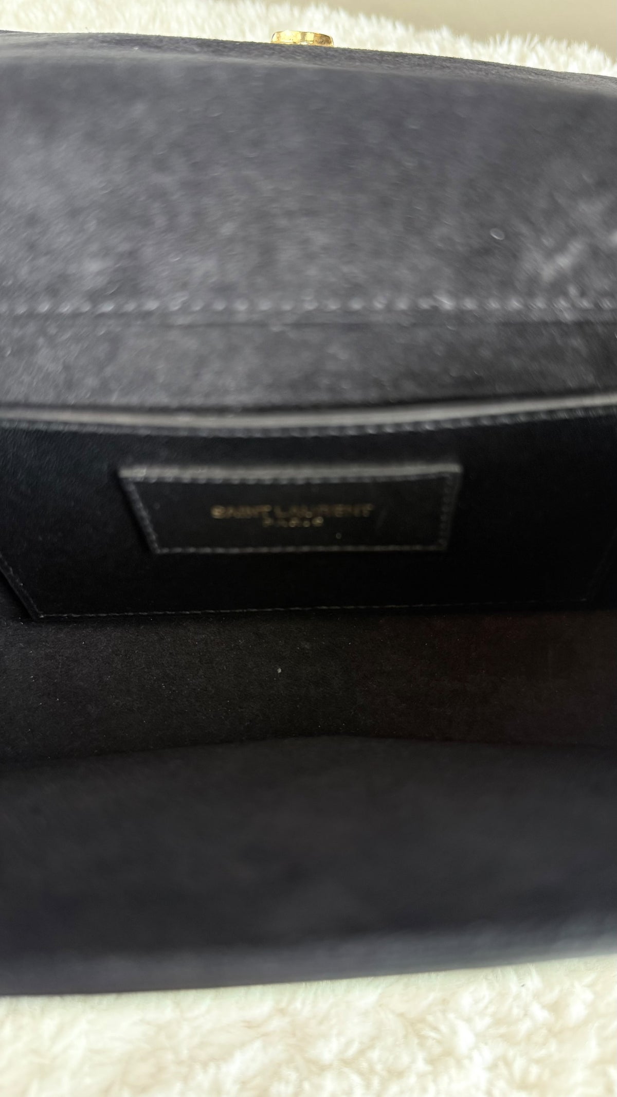 Saint Laurent Kate Small Tassel Leather Black