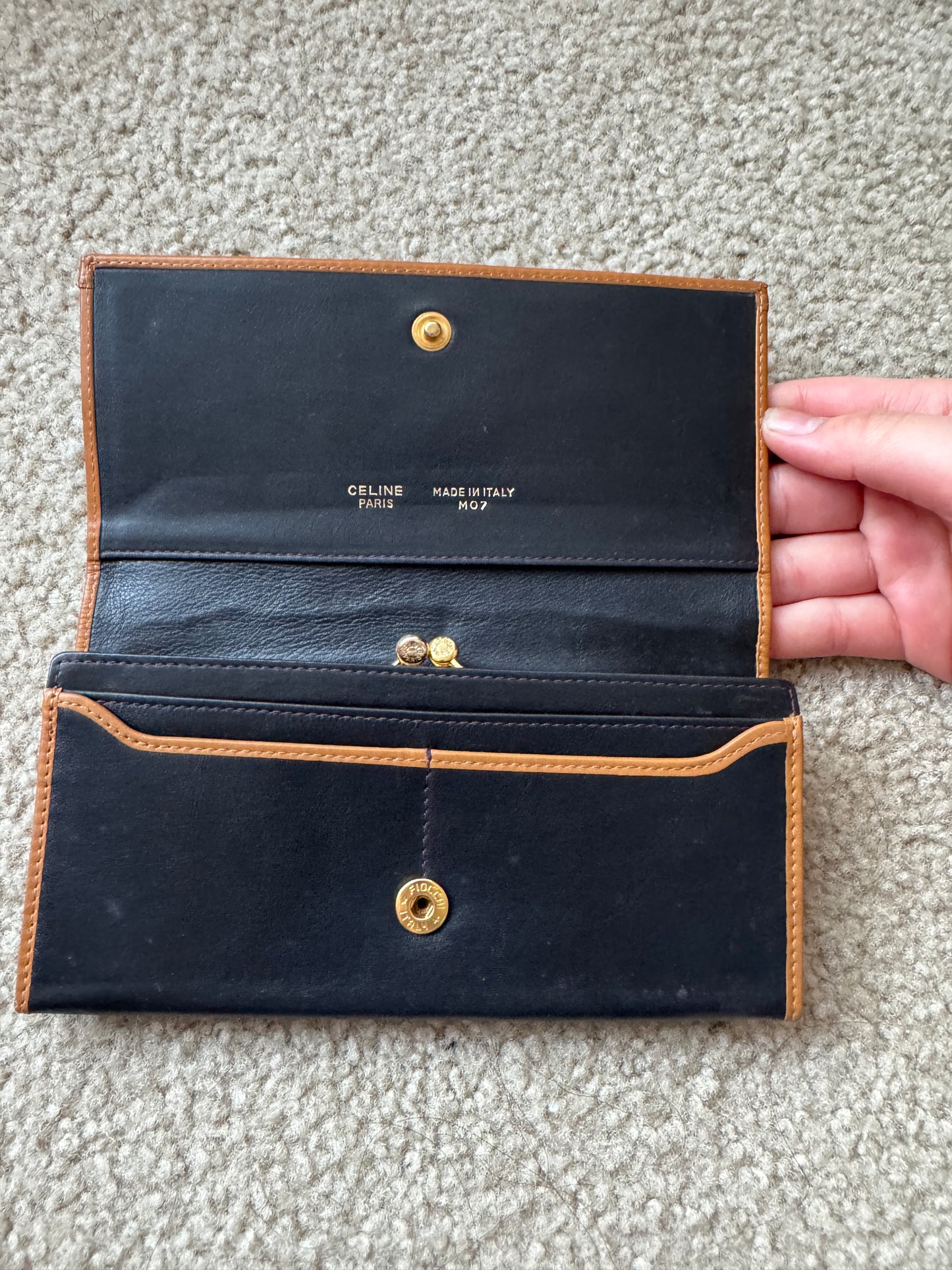 Celine long wallet leather