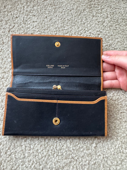 Celine long wallet leather