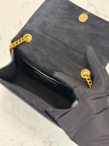 Saint Laurent Kate Small Tassel Leather Black