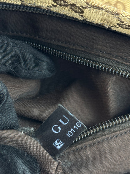 Gucci Web Flat Messenger GG Canvas Brown