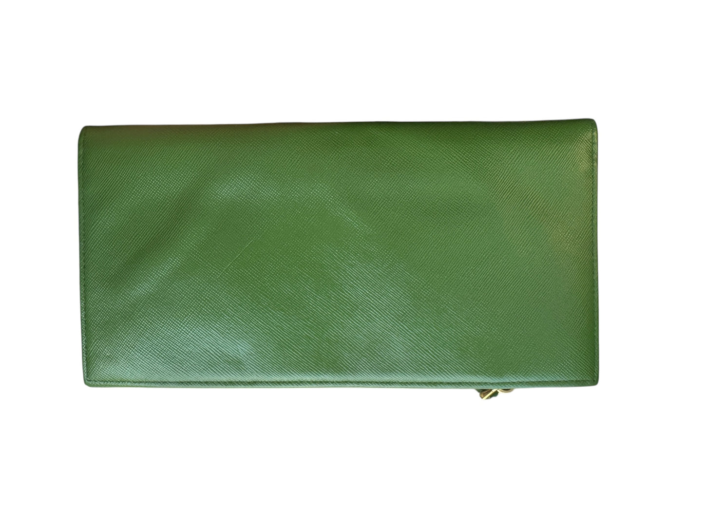 WA3👛 Prada Saffiano Leather Green (COA included) Retail $1250