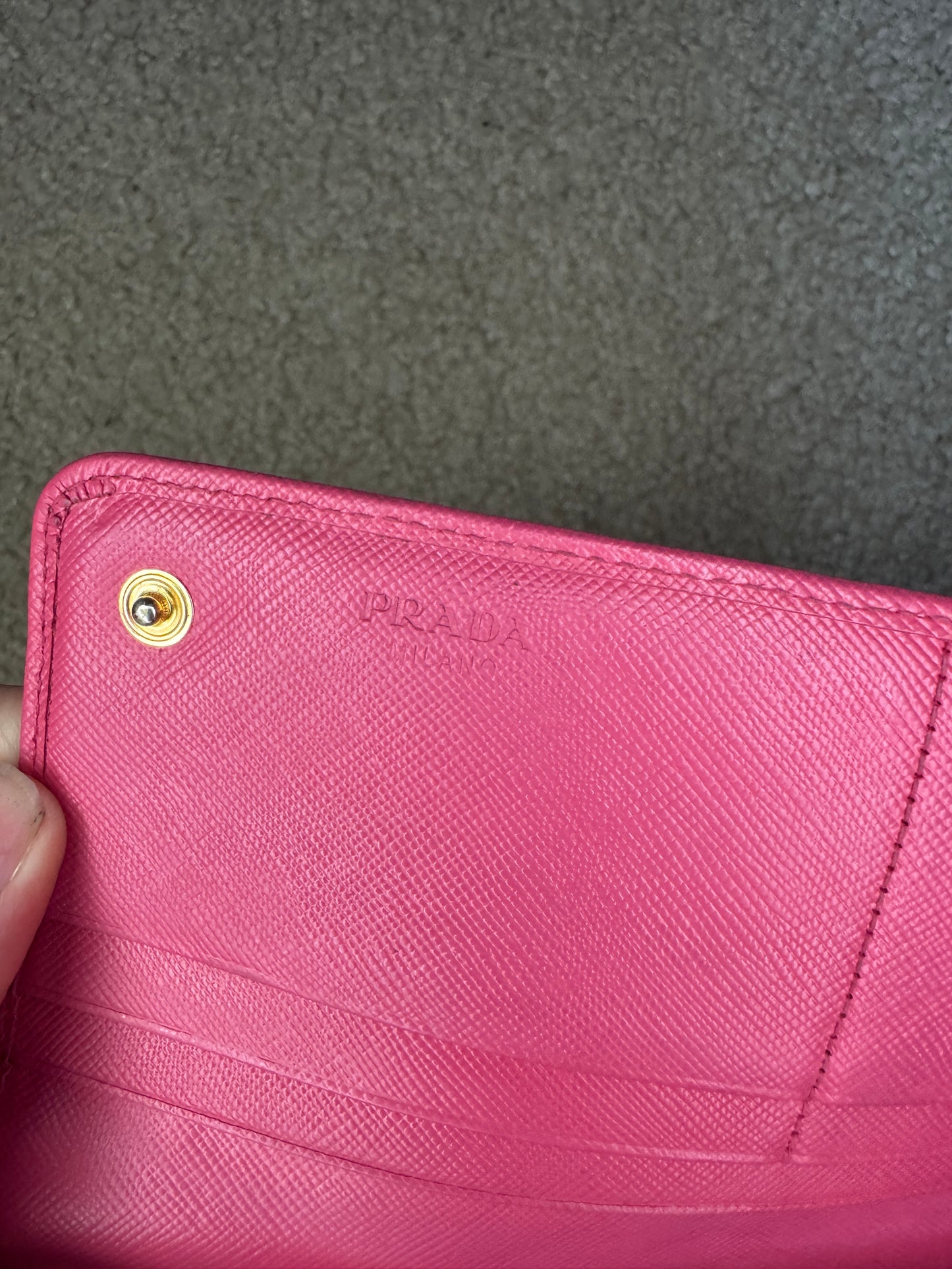 Prada Pink SaffiAno Wallet