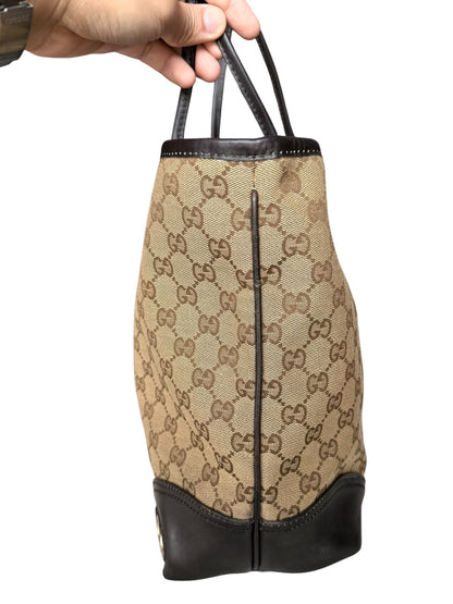 Gucci New Britt tote GG Canvas Medium