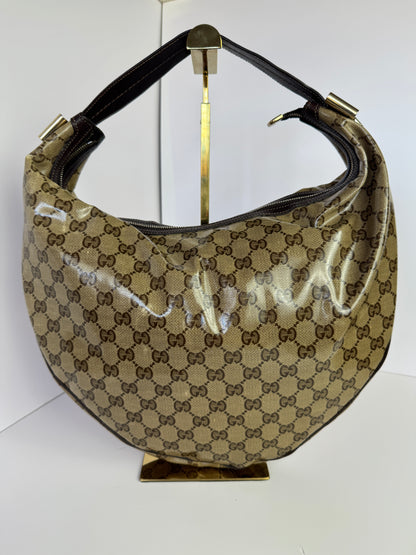 GUCCI GG Crystal Canvas Duchessa Hobo Bag