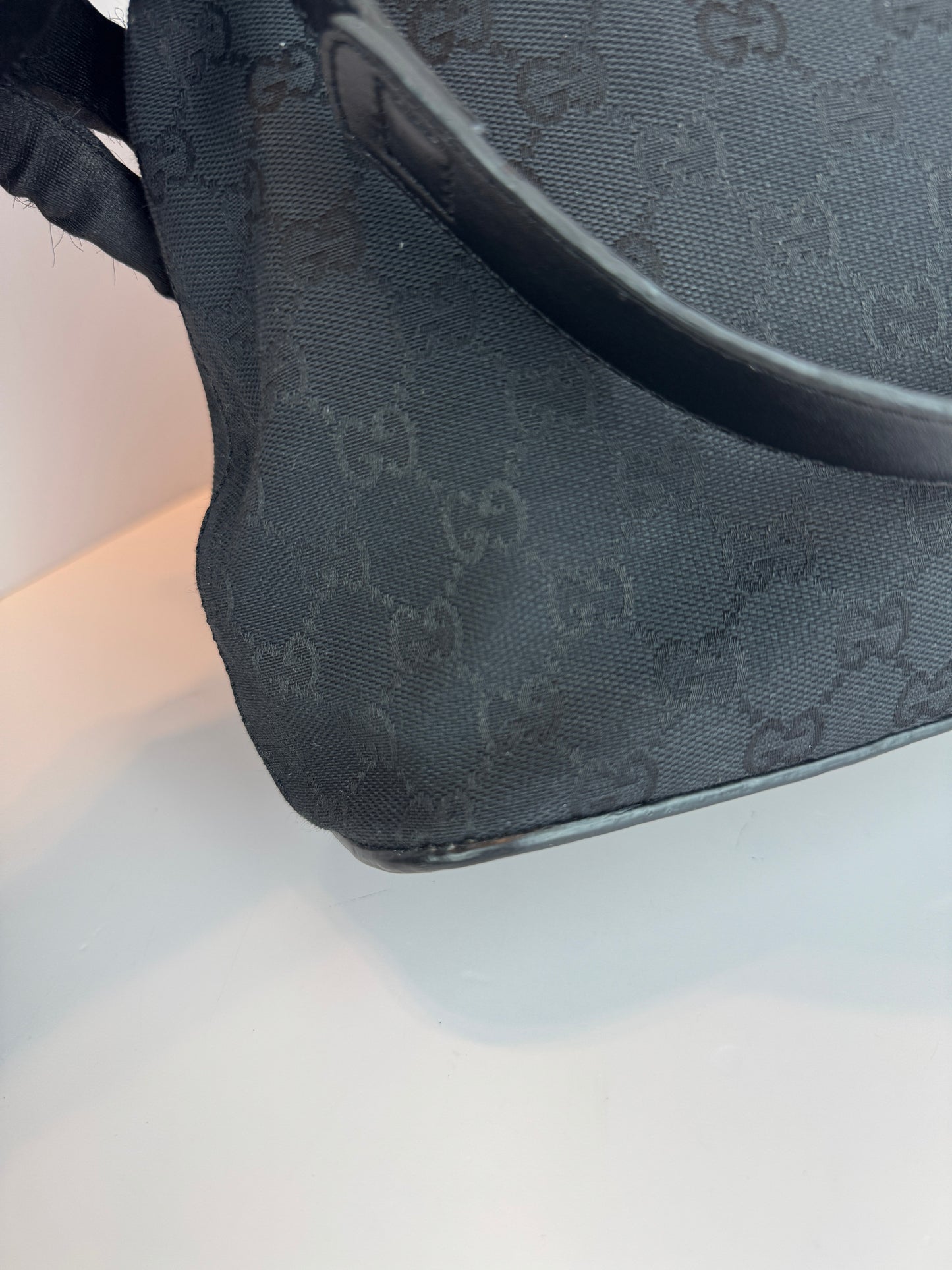 Gucci Hobo Shoulder bag GG Canvas Black