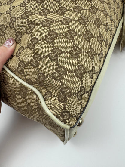 Gucci Peggy Tote GG Canvas Large Cream