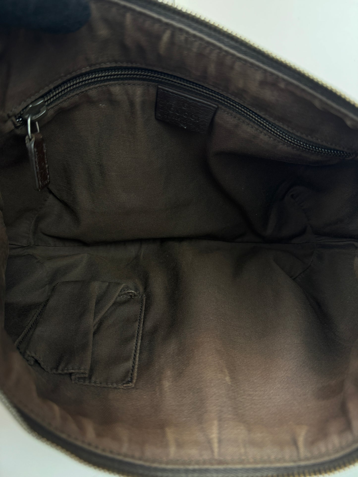 Gucci Halfmoon web Stripe Gg Canvas