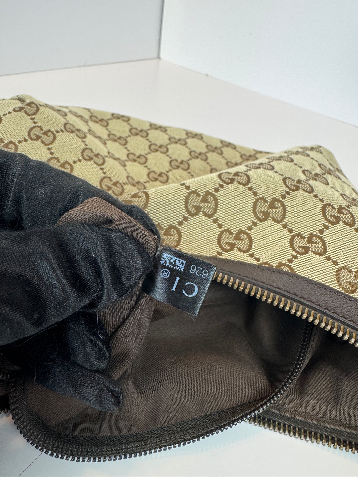 Gucci Halfmoon web Stripe Gg Canvas