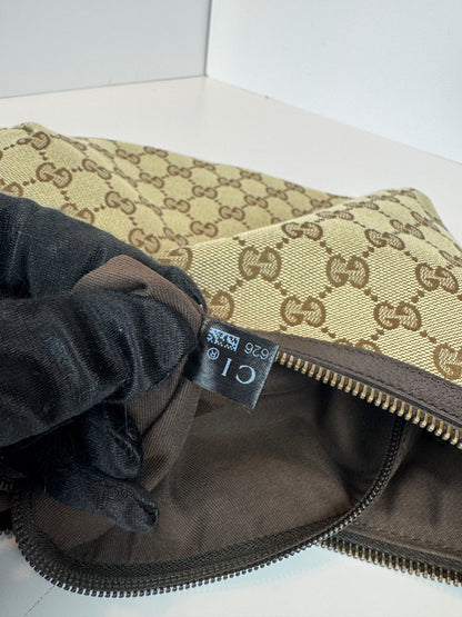 Gucci Halfmoon web Stripe Gg Canvas