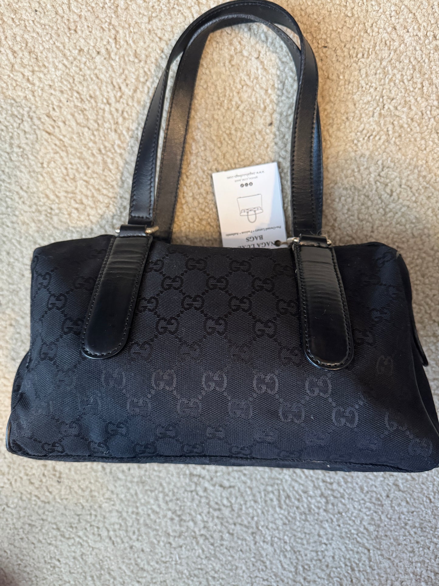 Gucci boston GG canvas Black