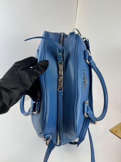 Prada Vitello Phenix Bowling Bag Talco