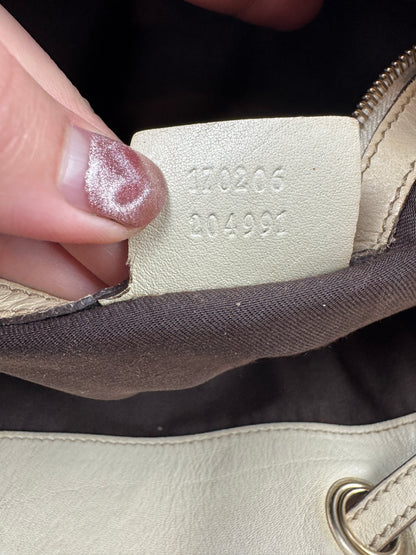 Gucci Peggy Tote GG Canvas Large Cream