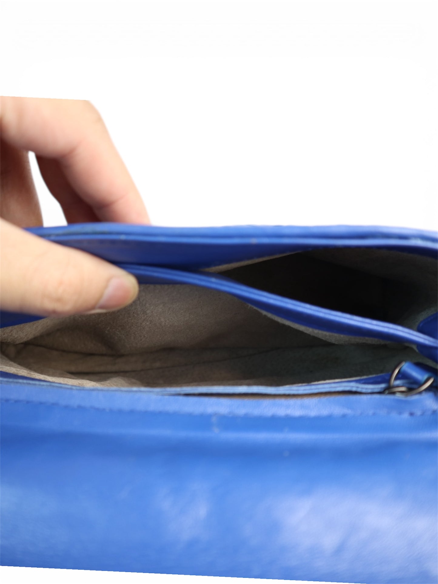 Bottega Veneta Nappa Intrecciato Large Olimpa Bag Blue