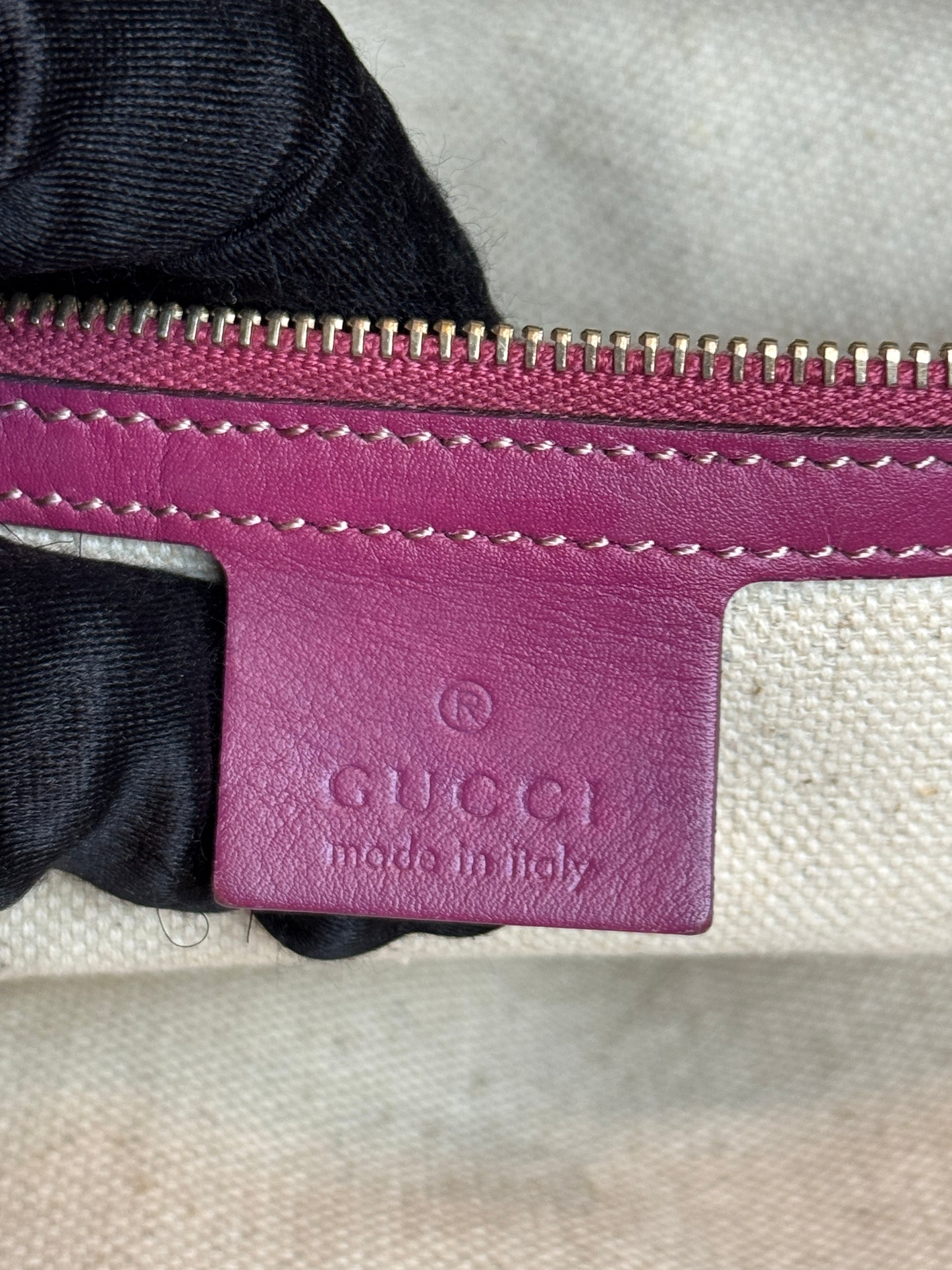 GUCCI Bree Shoulder Leather Pink