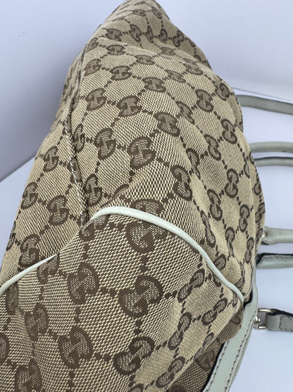 Gucci Sukey Boston GG Canvas White