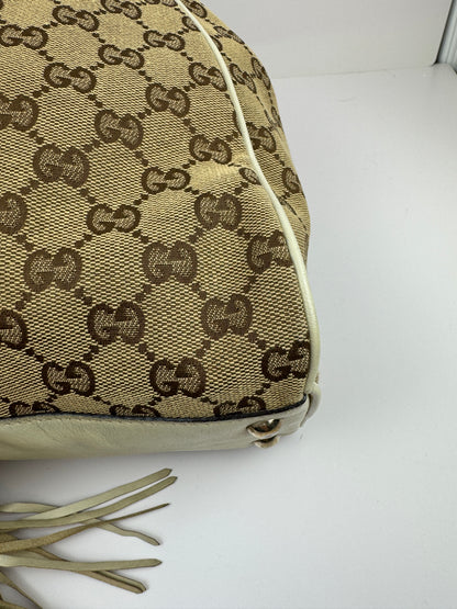 Gucci Peggy Tote GG Canvas Large Cream