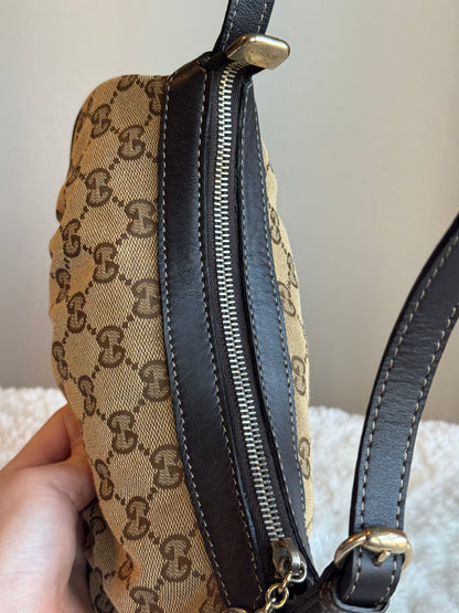 GUCCI Lovely Heart GG Canvas Brown