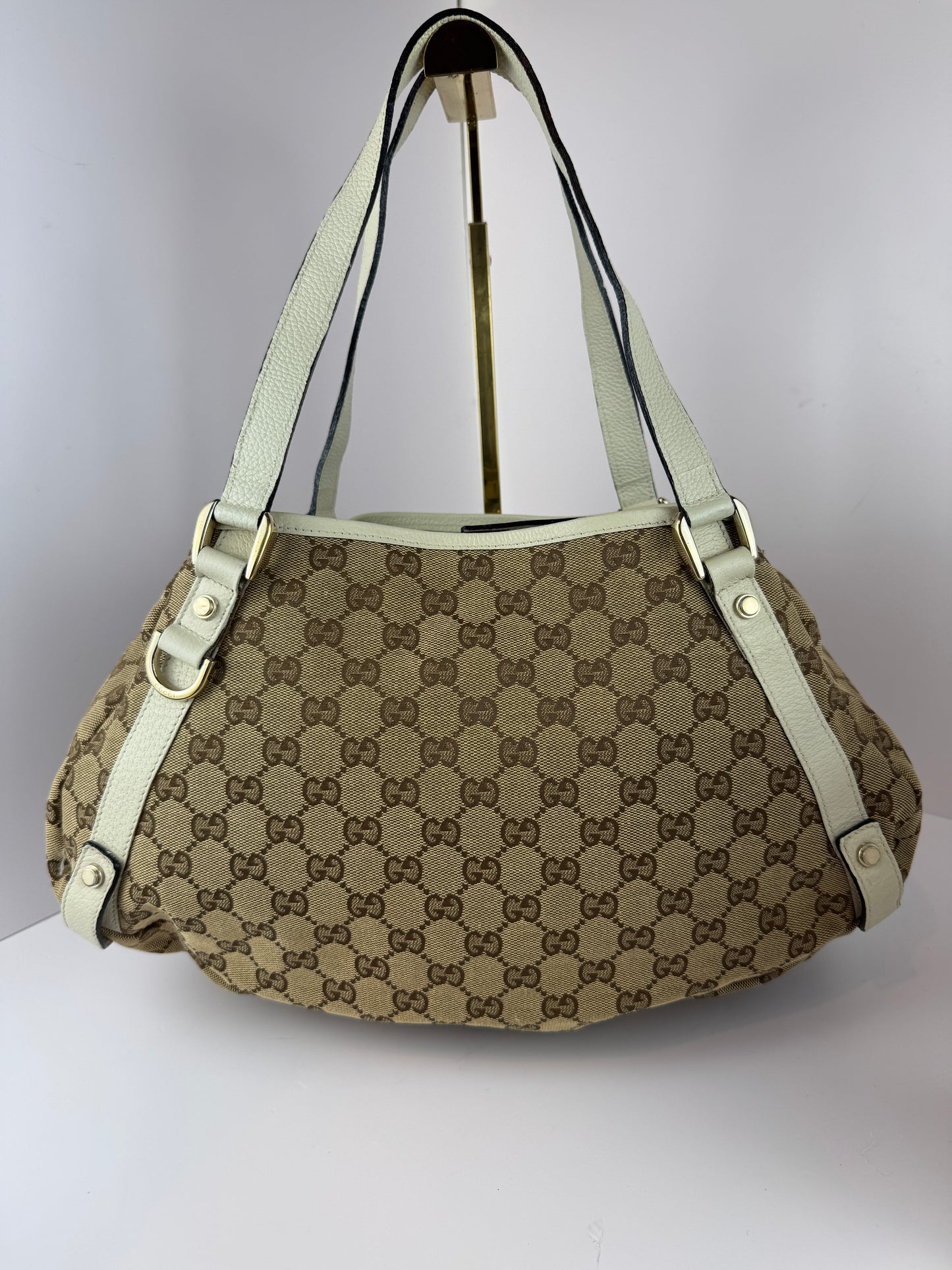Gucci Abbey Hobo Shoulder Bag GG Canvas