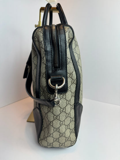 GUCCI Eden Briefcase GG Supreme Canvas Bag