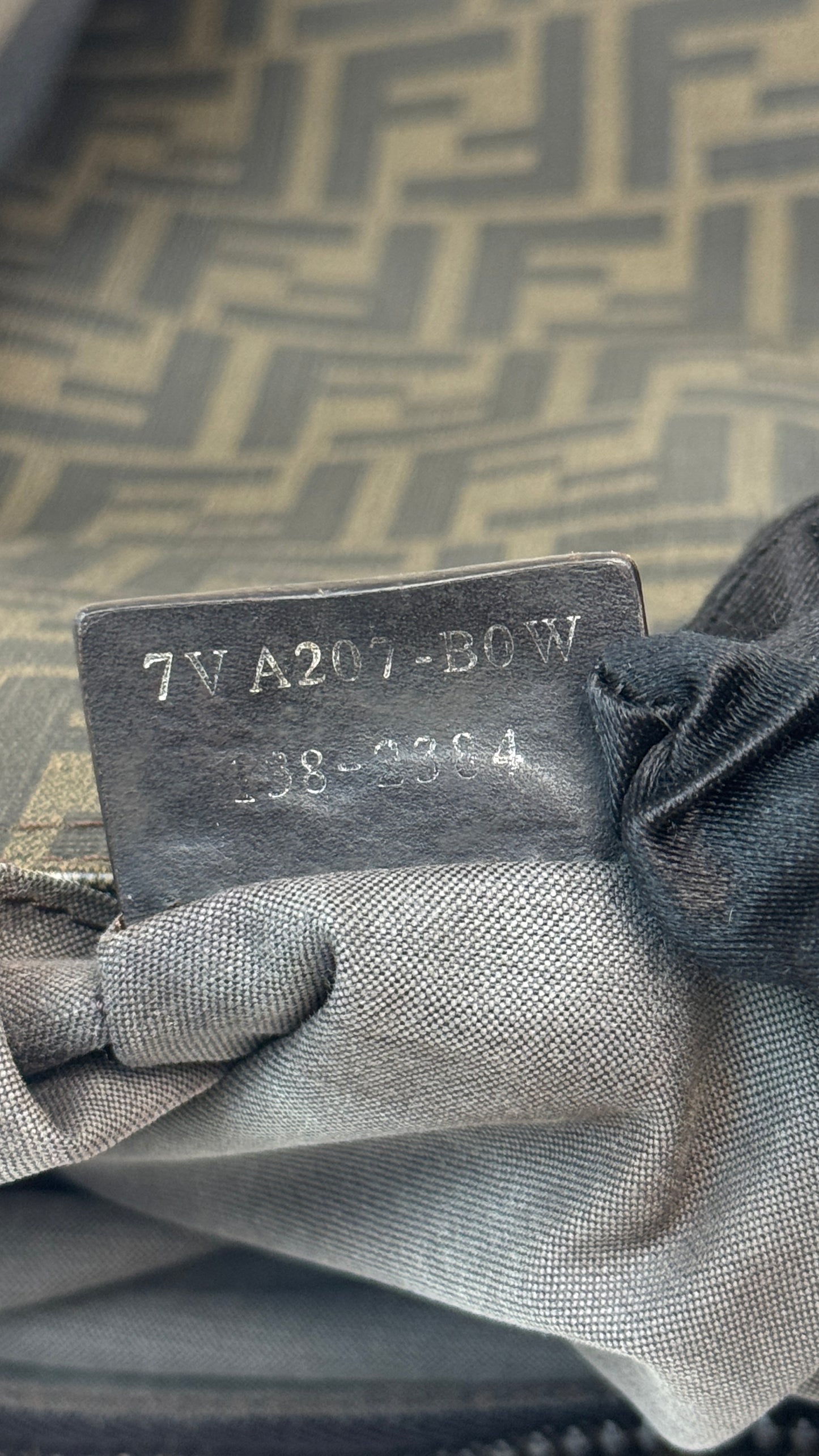 Fendi Zucca Canvas Crossbody Brown