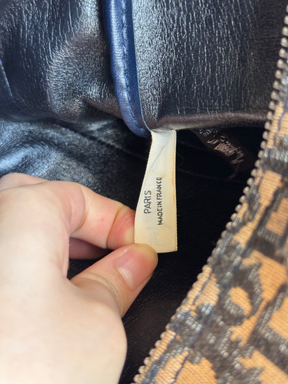 CHRISTIAN DIOR Vintage bowling Boston Bag Diorissimo  Canvas Medium size 30