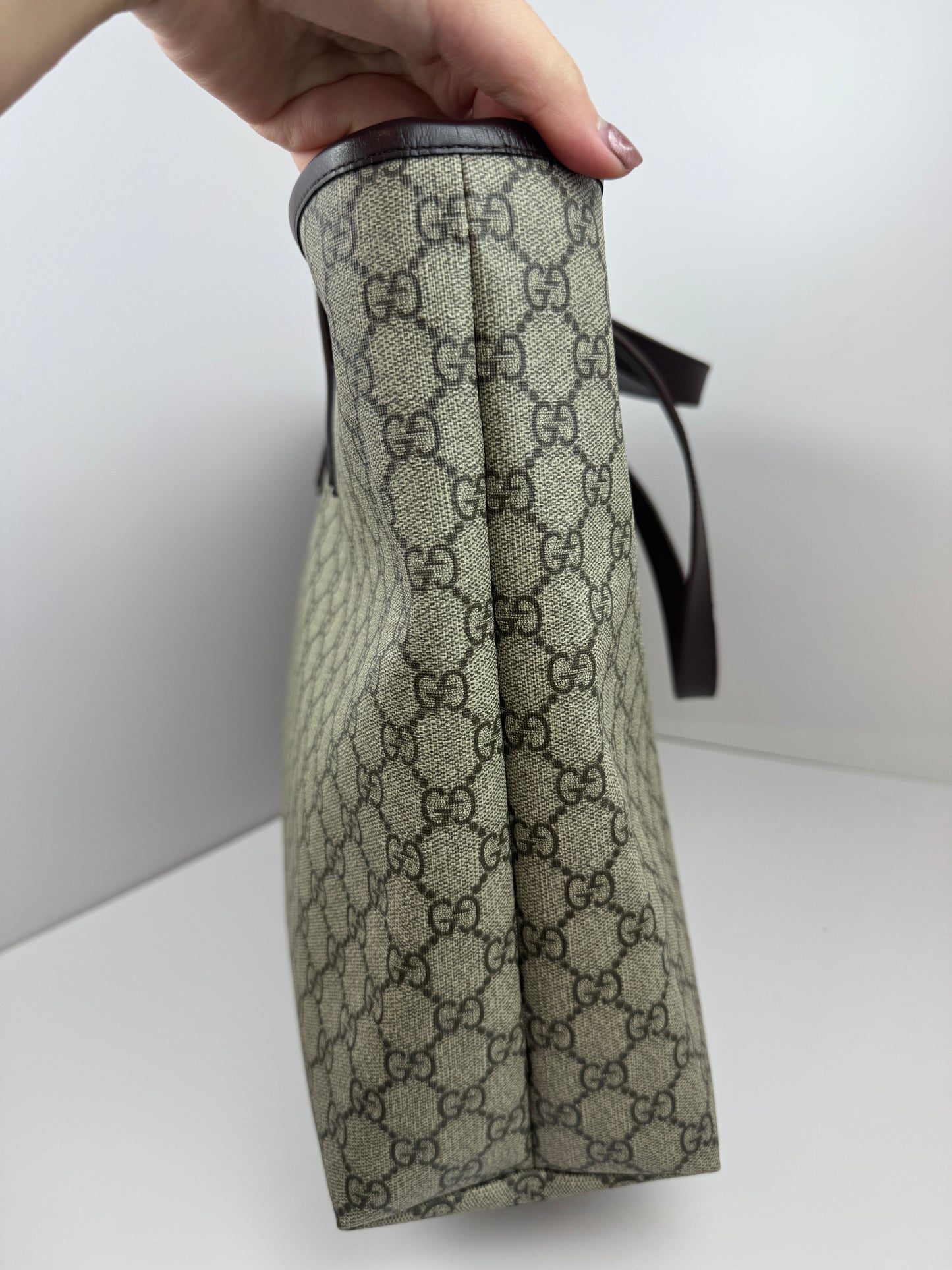 Gucci Tote Large GG Coated Canvas