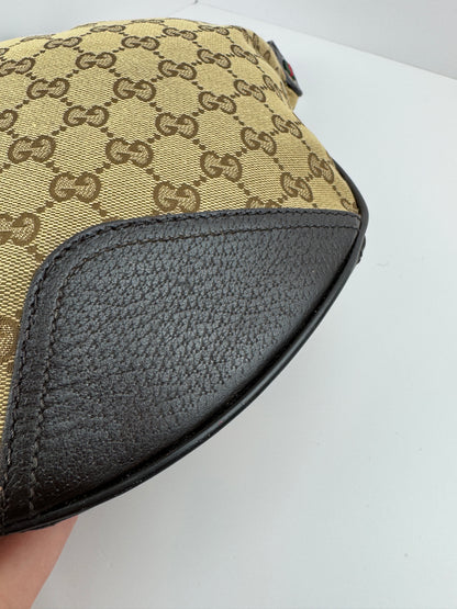 Gucci Web Bow Hobo GG Canvas