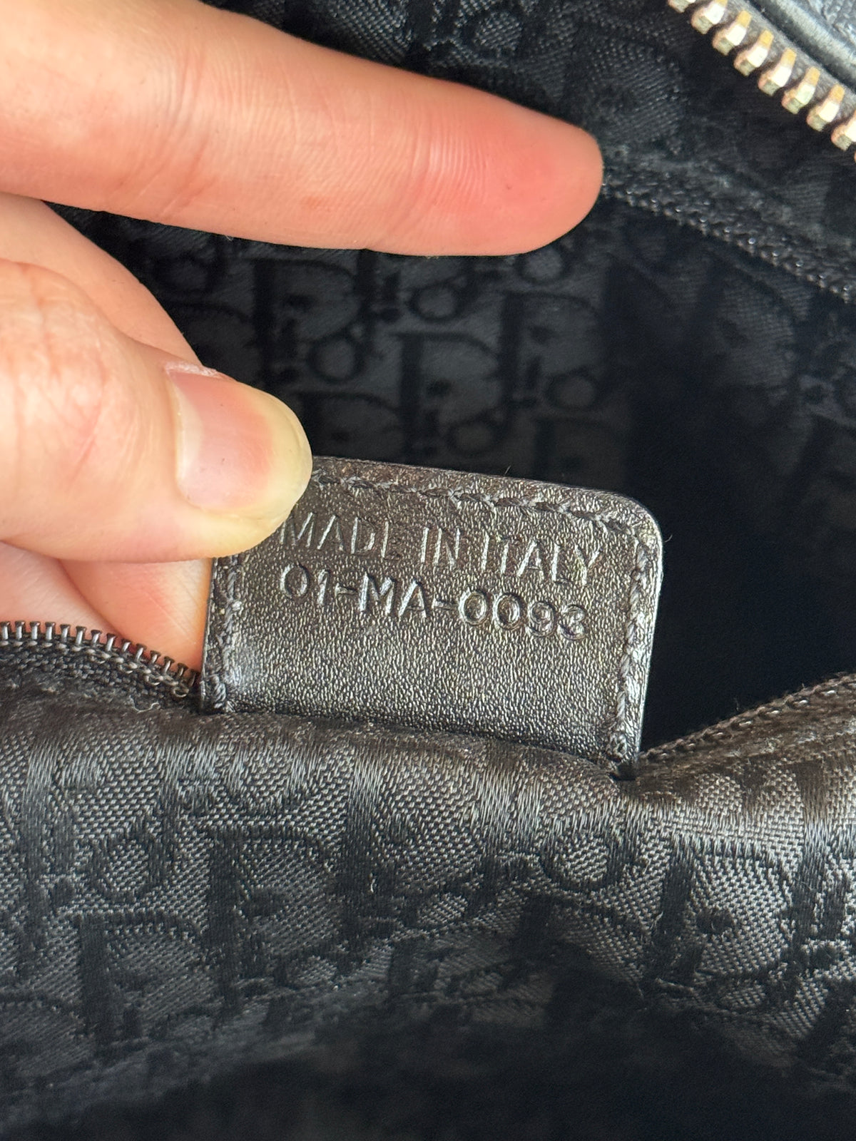 Christian Dior Bowling Leather Black