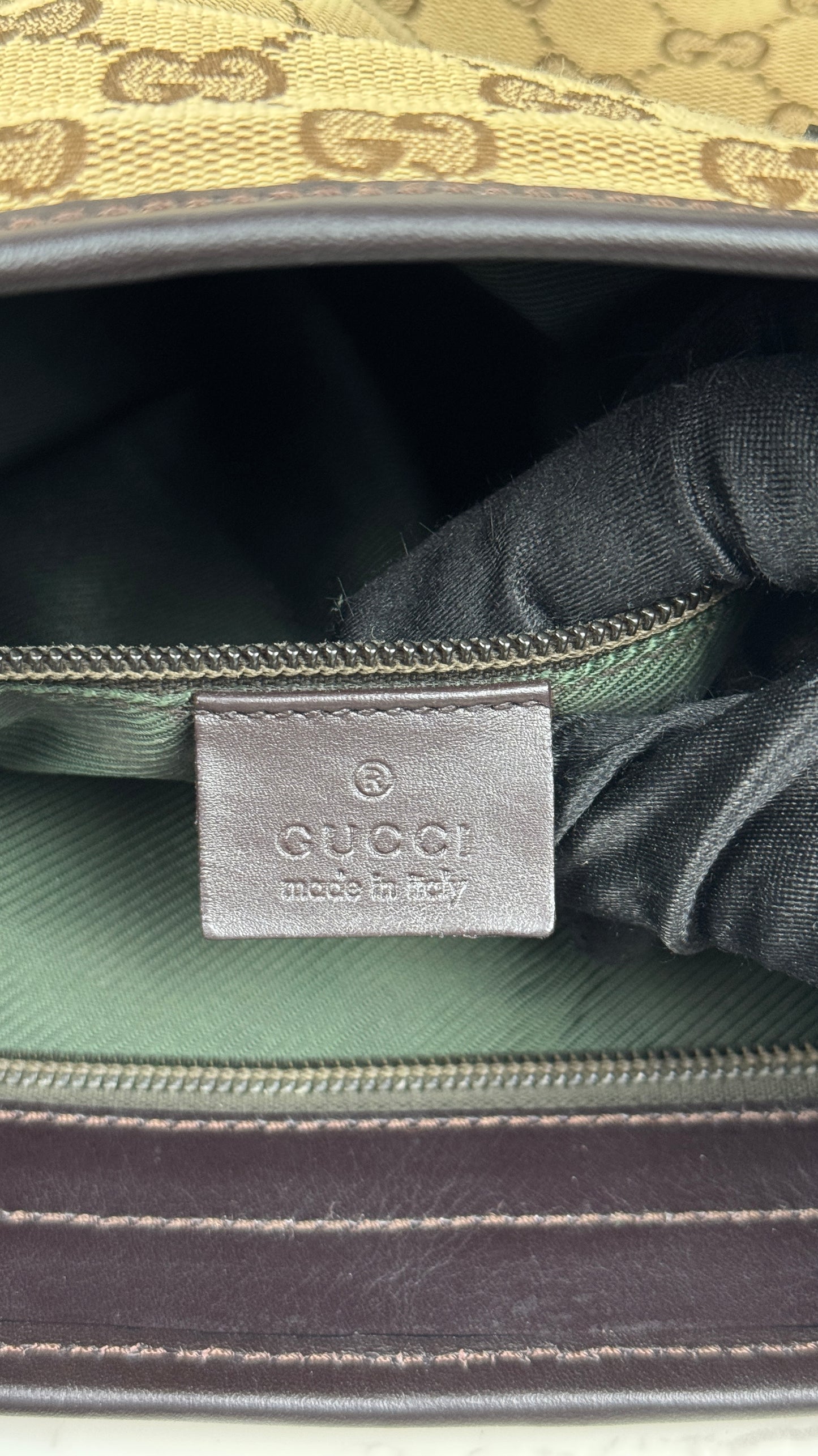 Gucci GG Canvas Tote Shoulder Bag Brown (Vintage)