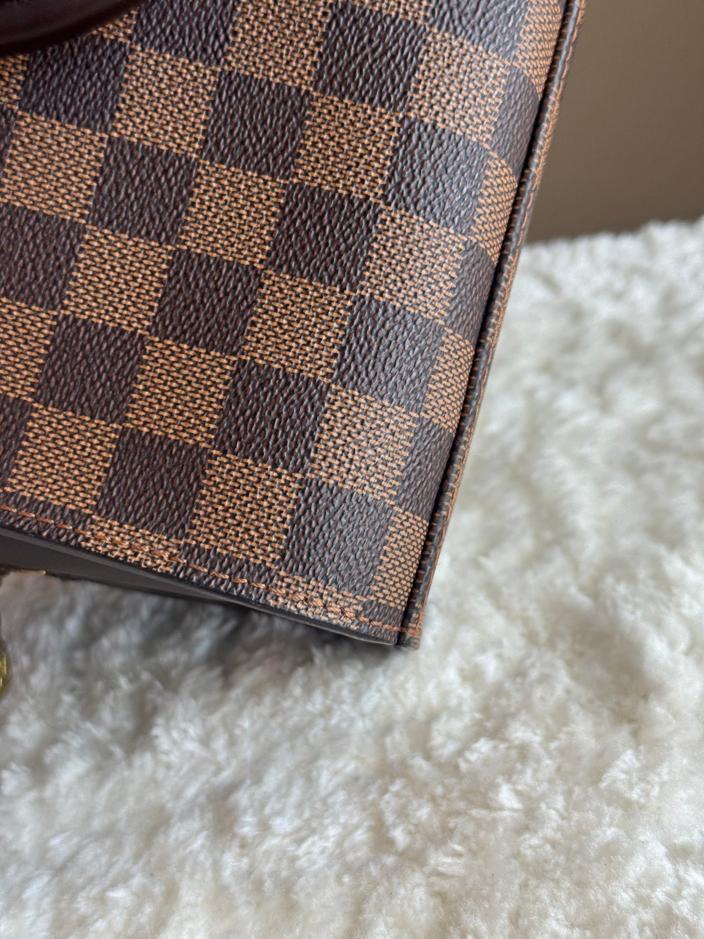 LOUIS VUITTON Triana Ebene Damier Bag