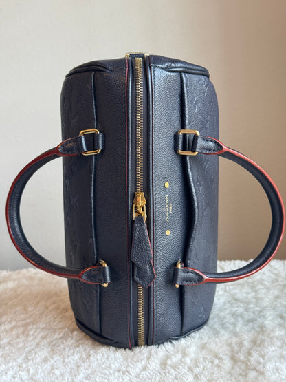 LOUIS VUITTON speedy25 Bandoulière Monogram Empreine  Leather Navy