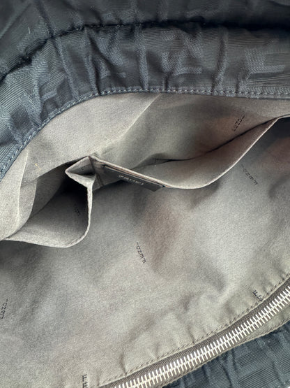 Fendi Zucca Flap Messenger Black