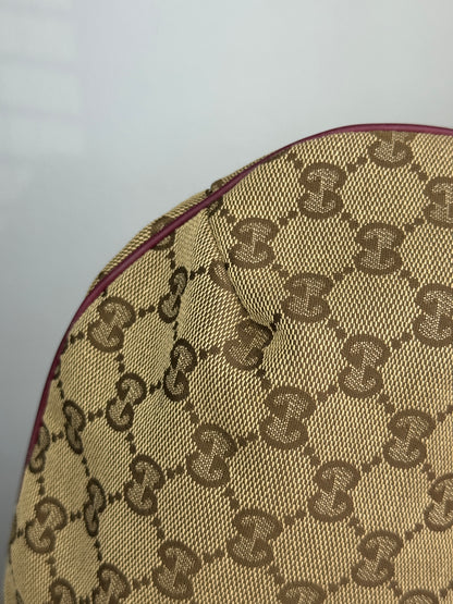 GUCCI Web Half Moon GG canvas Red