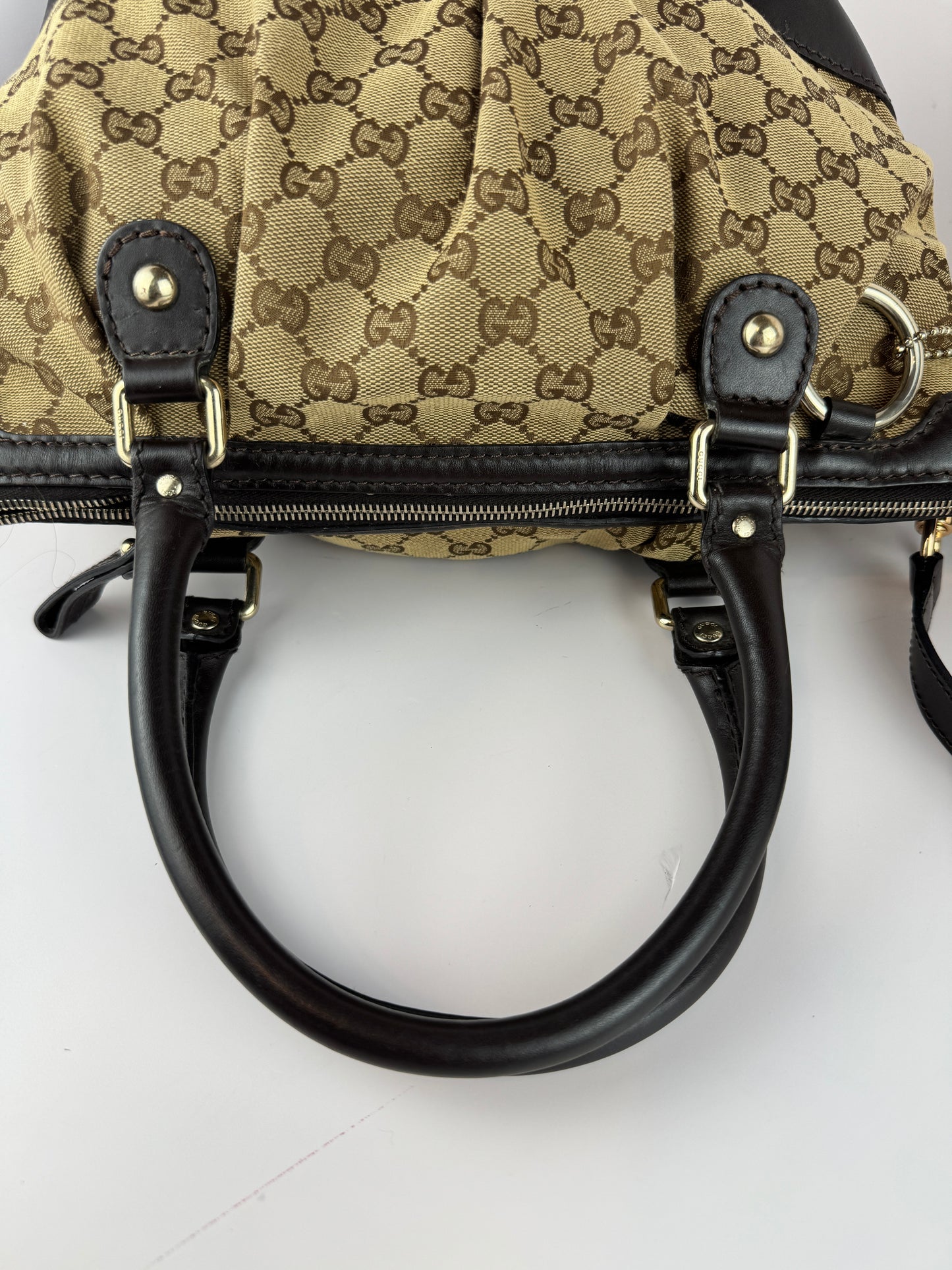 GUCCI Sukey Crossbody With Strap GG Canvas