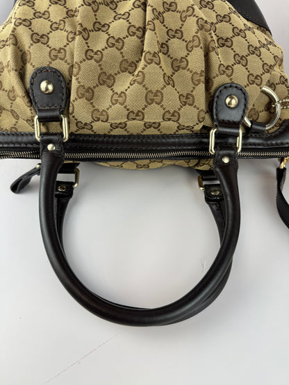 GUCCI Sukey Crossbody With Strap GG Canvas