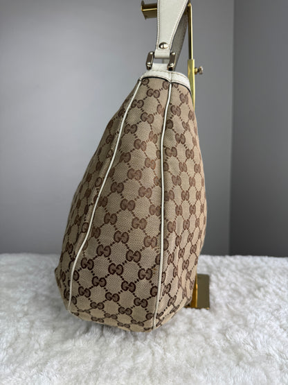 GUCCI Web New ladies Hobo GG Canvas Shoulder bag
