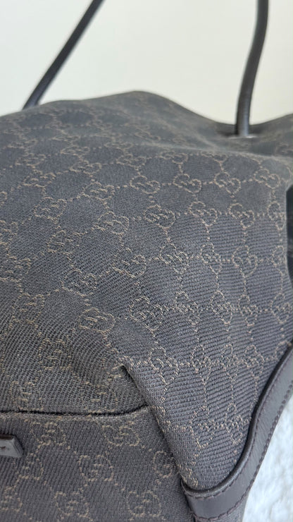 ັGUCCI Gifford Tote Danim Canvas