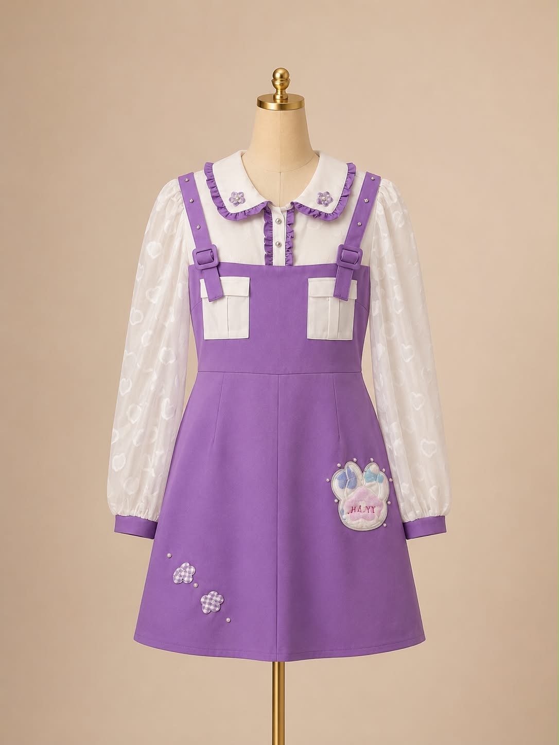 D10 👗Pre Owned Lavender Bunny Dress (All Sale are Final)
