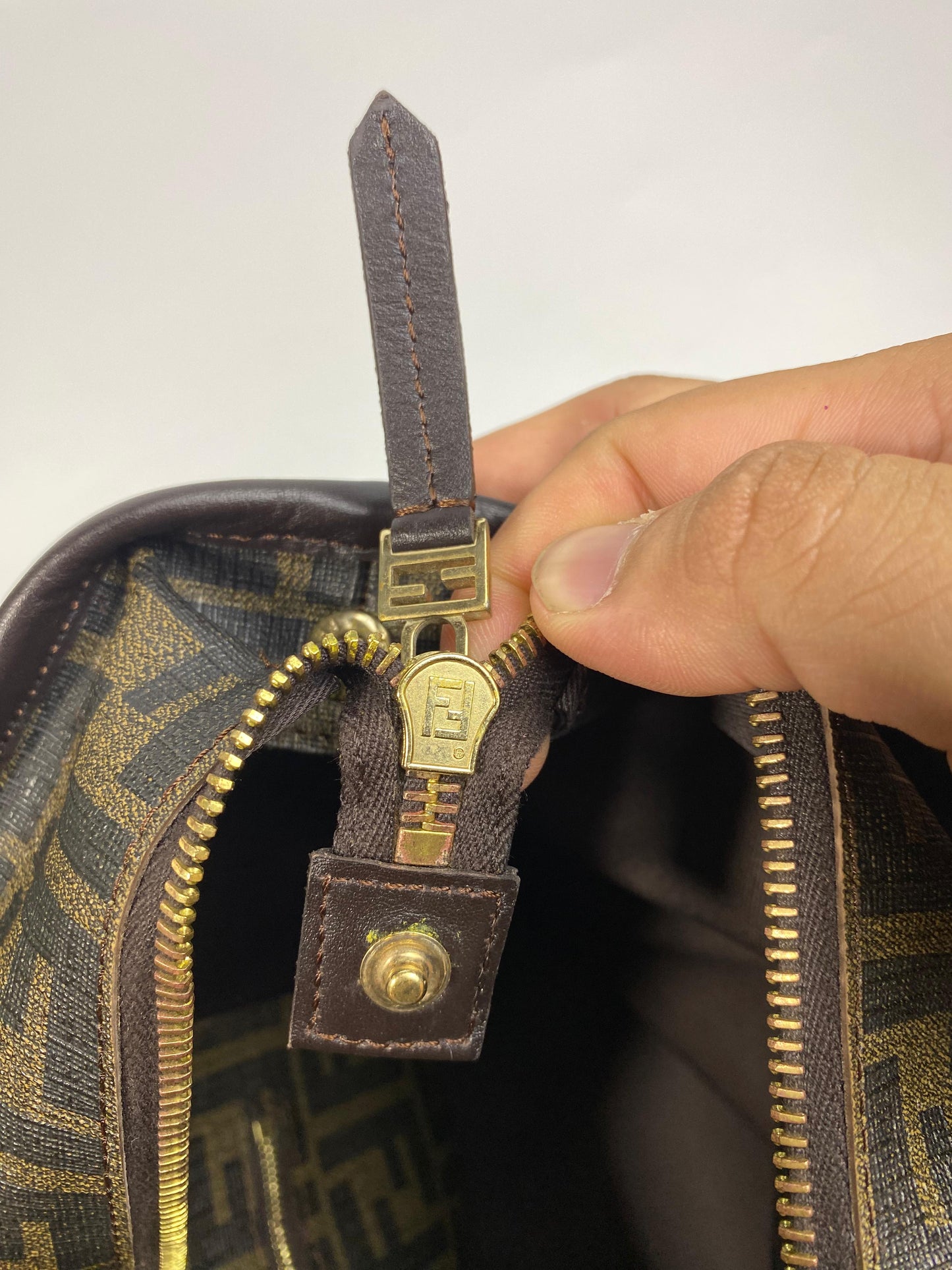 Fendi Roll Tote Zucca Coated Canvas Medium