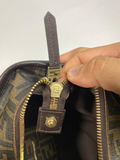 Fendi Roll Tote Zucca Coated Canvas Medium