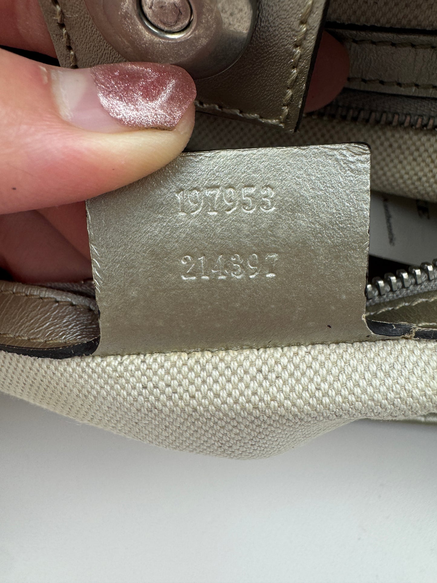 Gucci shopping Coated Canvas Grey