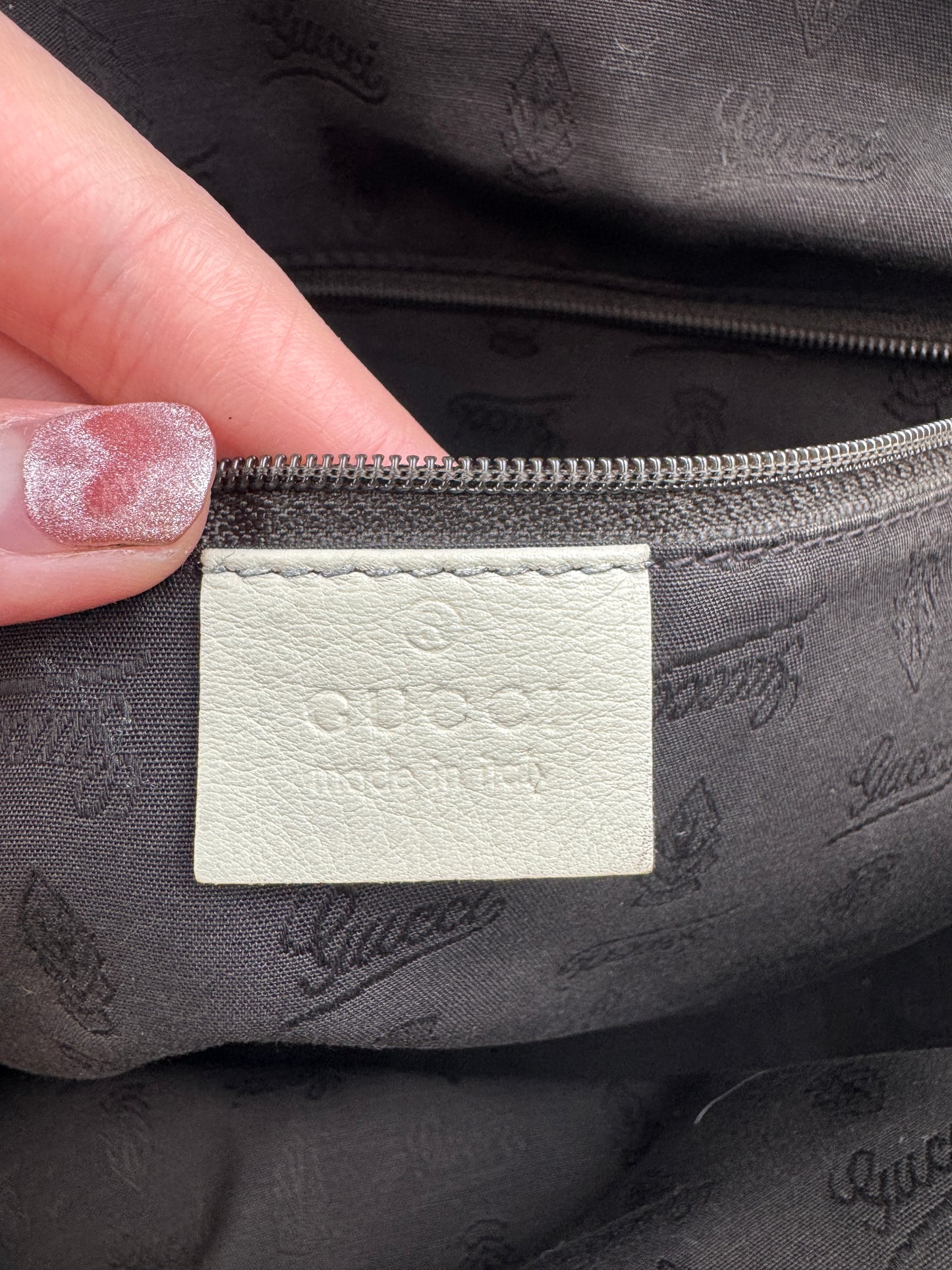 Gucci Sukey Boston GG Canvas White