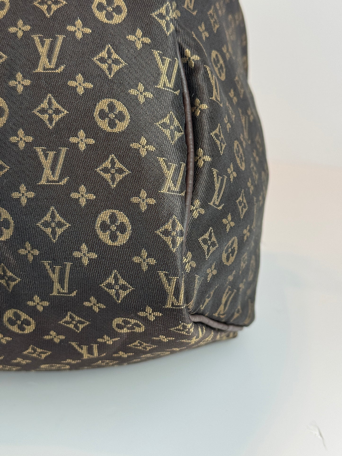 Louis vuitton speedy 30 mini lin Dark brown canvas